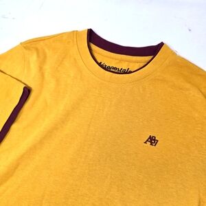 NWT Aeropostale Men's Size Small Layered Look T-shirt Yellow Maroon.‎